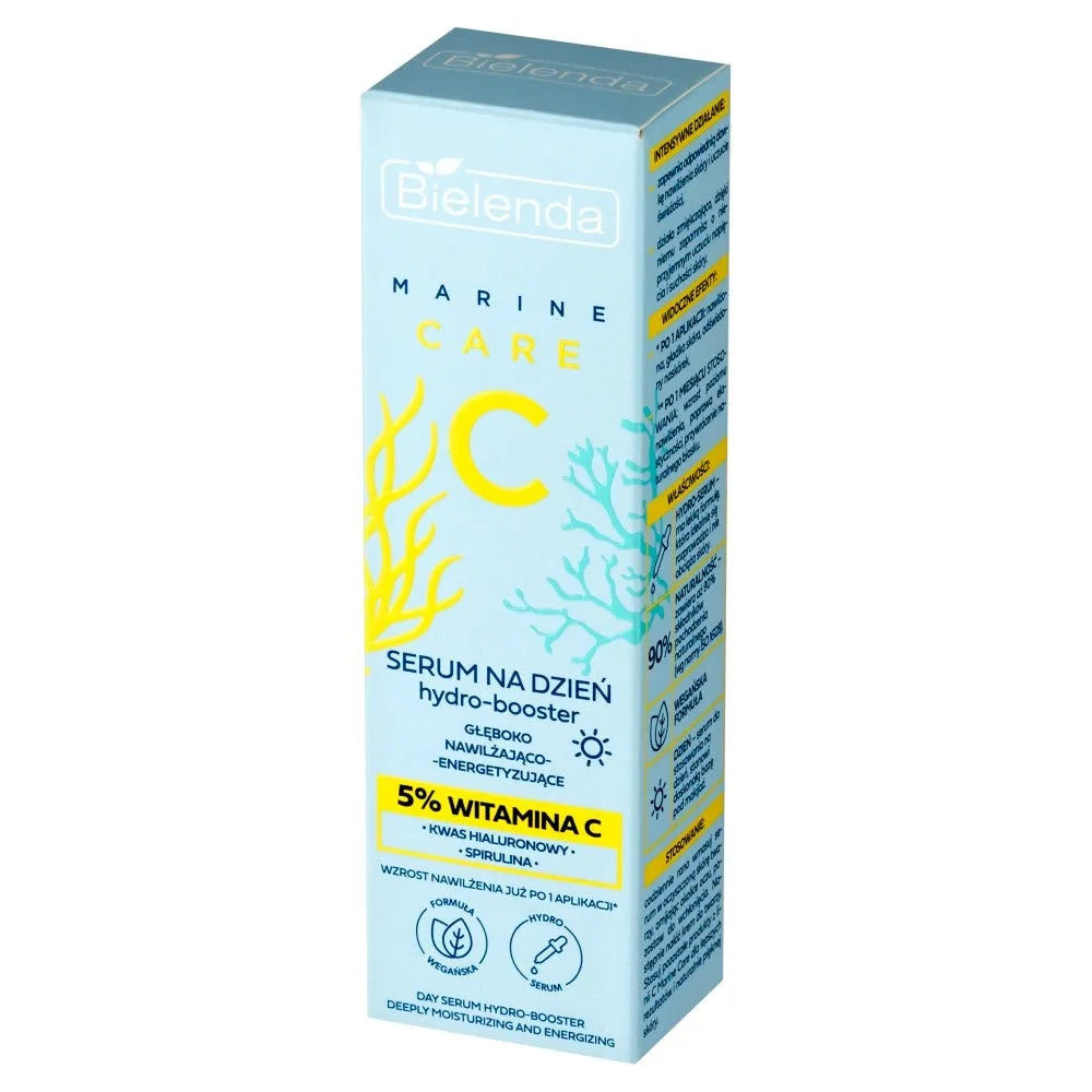 BIELENDA Marine Care C Serum hidro-booster dienai giliai drėkinantis energizuojantis - 5% Vitaminas 30 ml - Kosmetika