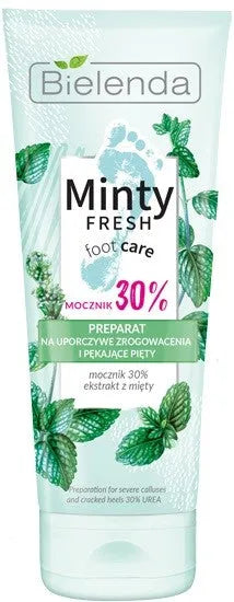 Bielenda Minty Fresh Foot Care Preparatas nuolatiniams suragėjimams ir įtrūkusioms kulnams 75ml - Kosmetika