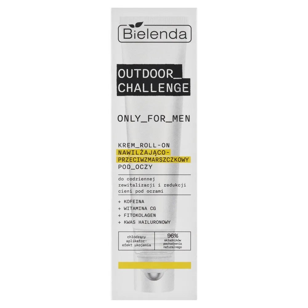 BIELENDA Only For Men Outdoor Challenge Drėkinantis-Anti-Raukšlių Ritinėlis Akių Kremas Vyrams 15 ml - Kosmetika