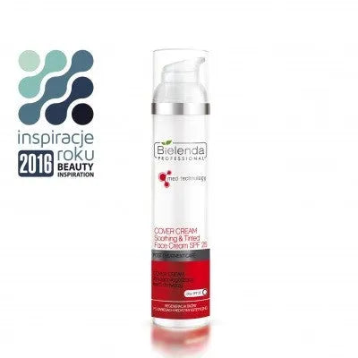 BIELENDA PROFESSIONAL POST TREATMENT CARE - COVER CREAM Toning and soothing face SPF 25 100 ml - Kosmetika
