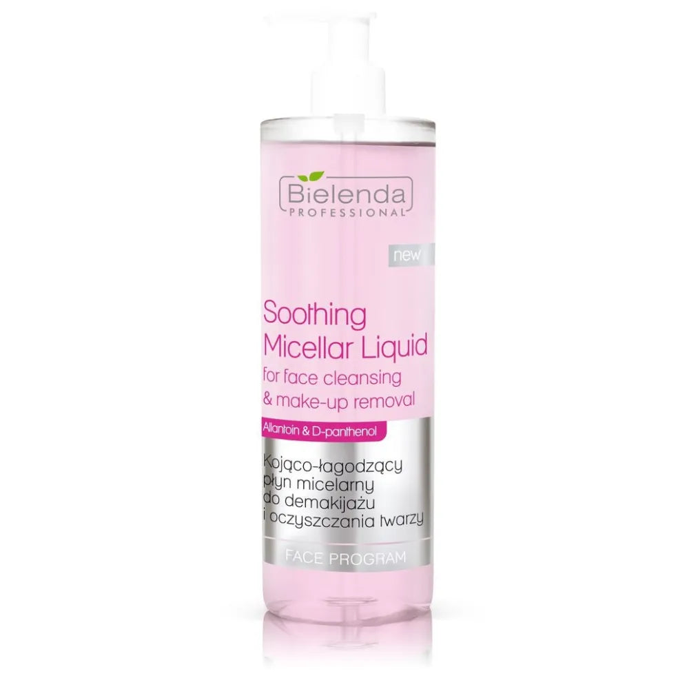 BIELENDA PROFESSIONAL Soothing and calming micellar water for makeup removal facial cleansing 500 ml - Kosmetika