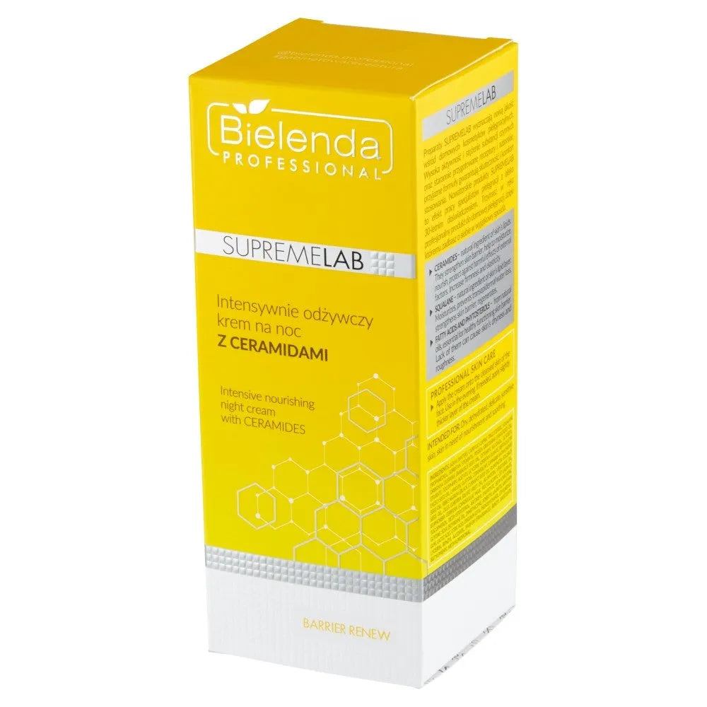 BIELENDA PROFESSIONAL Supremelab Barrier Renew Intensyviai maitinantis naktinis kremas su ceramidais 50 ml - Kosmetika