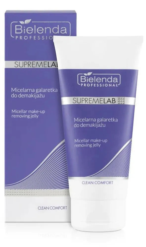 Bielenda Professional SupremeLab Clean Comfort Micellar Gel makiažo valymui 150g - Kosmetika