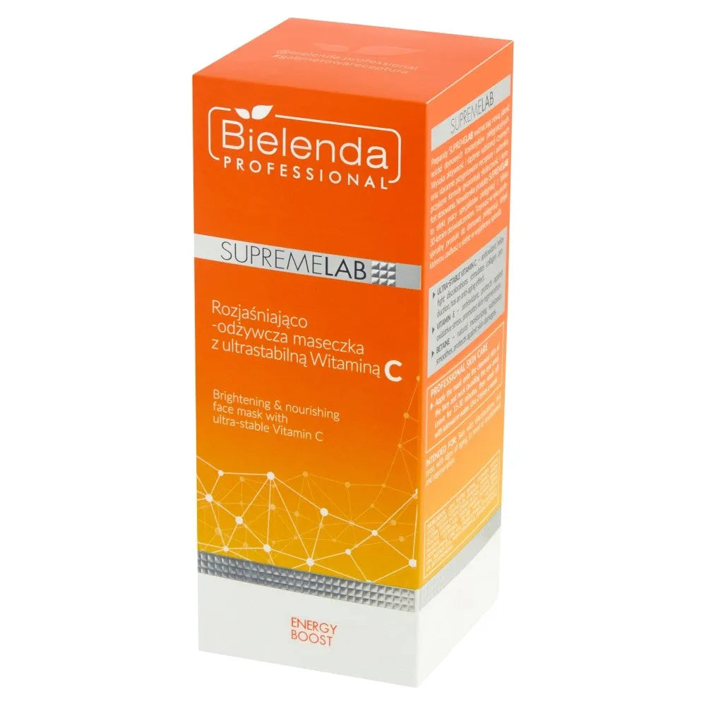 BIELENDA PROFESSIONAL Supremelab Energy Boost Šviesinanti ir maitinanti kaukė su stabilia vitaminu C 70 ml - Kosmetika