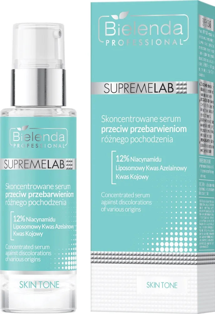 BIELENDA PROFESSIONAL Supremelab Skin Tone Concentrated Serum Against Discoloration of Various Origins 30 ml - Kosmetika
