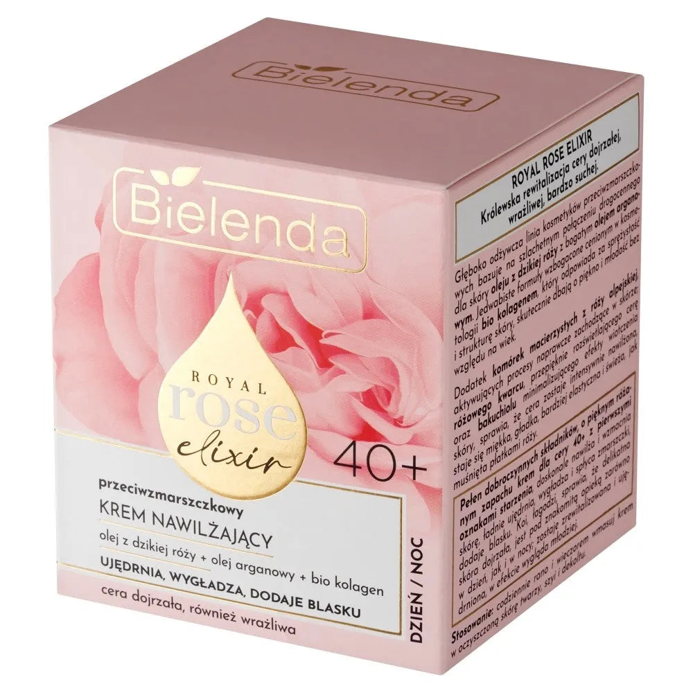 BIELENDA ROYAL ROSE ELIXIR Drėkinamasis kremas 40+ 50 ml - Kosmetika