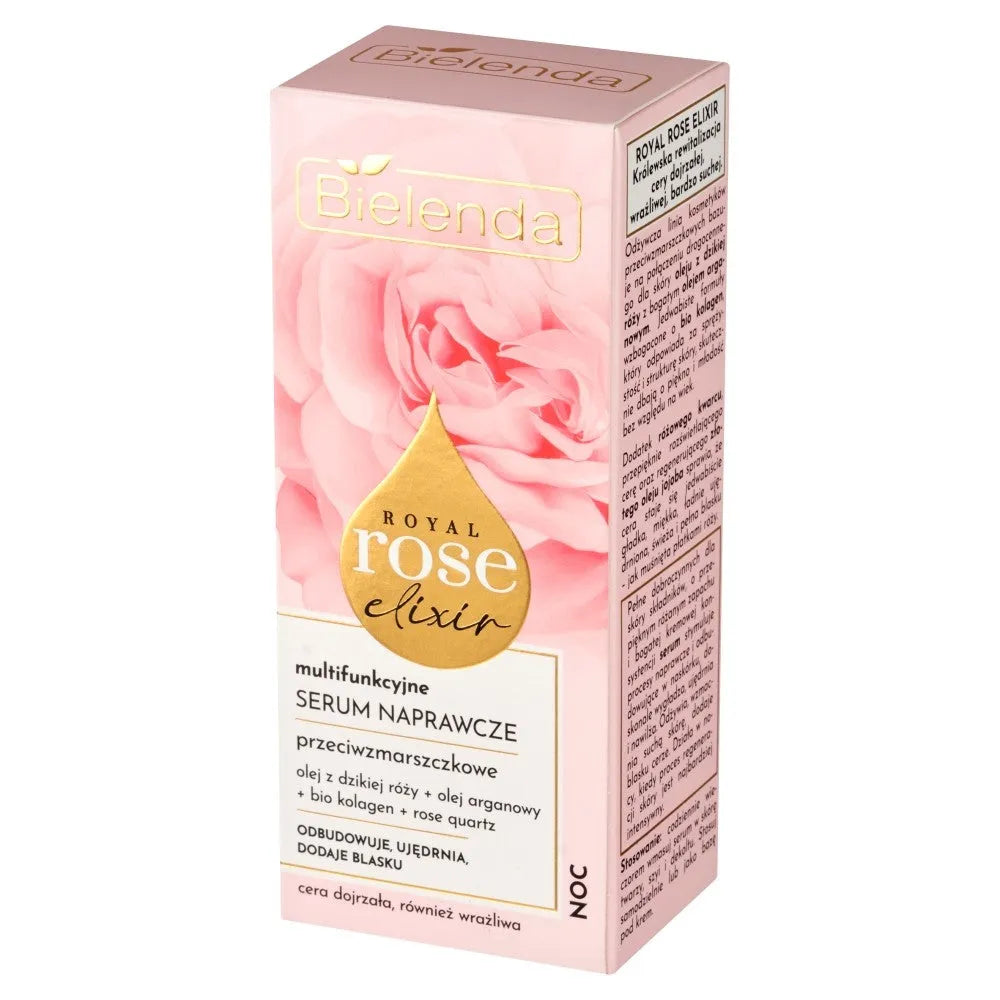 BIELENDA ROYAL ROSE ELIXIR Naktinis atstatomasis serumas 30ml - Kosmetika