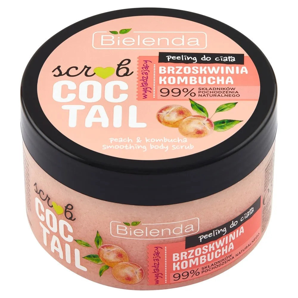 Bielenda Scrub Coctail Švelninantis kūno šveitiklis Persikas & Kombucha 350g - Kosmetika