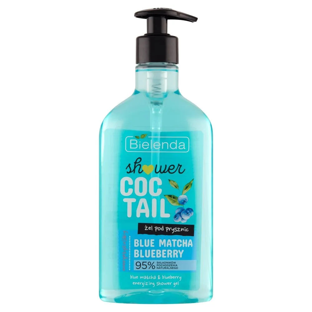 Bielenda Shower Cocktail Energizing Gel Mėlynas Matcha ir Mėlynės 400ml - Kosmetika