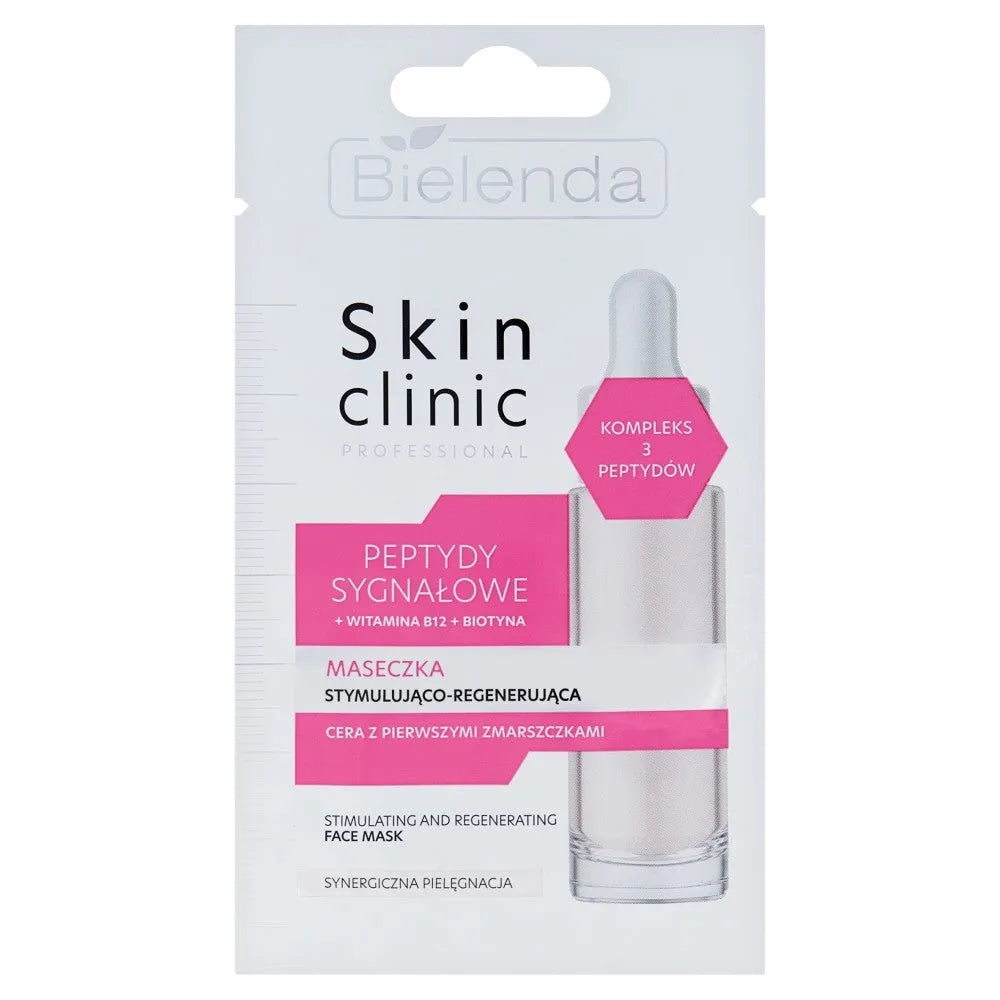 BIELENDA Skin Clinic Peptides Stimuliuojanti ir regeneruojanti veido kaukė - Kosmetika