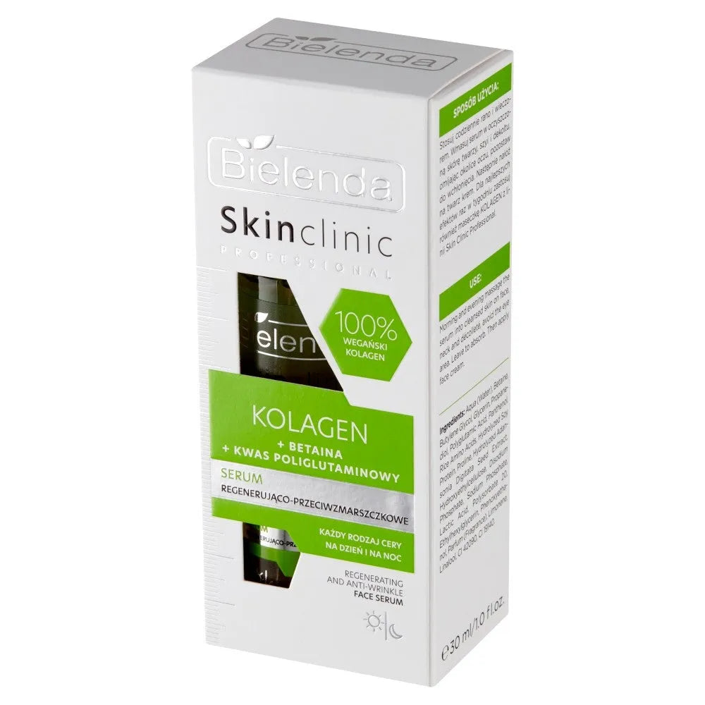 Bielenda Skin Clinic Professional Kolageno regeneruojantis ir raukšles mažinantis serumas 30ml - Kosmetika