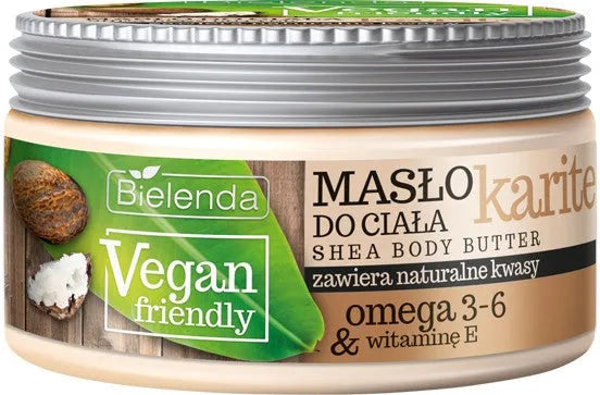 Bielenda Vegan Friendly Karite kūno sviestas 250ml - Kosmetika