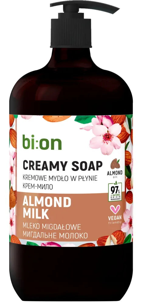 BIO NATURELL Cream liquid soap with pump Almond 946 ml - Higiena