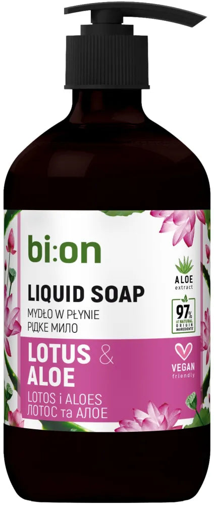 BIO NATURELL Creamy liquid soap with pump Lotus and Aloe Vera 473 ml - Higiena