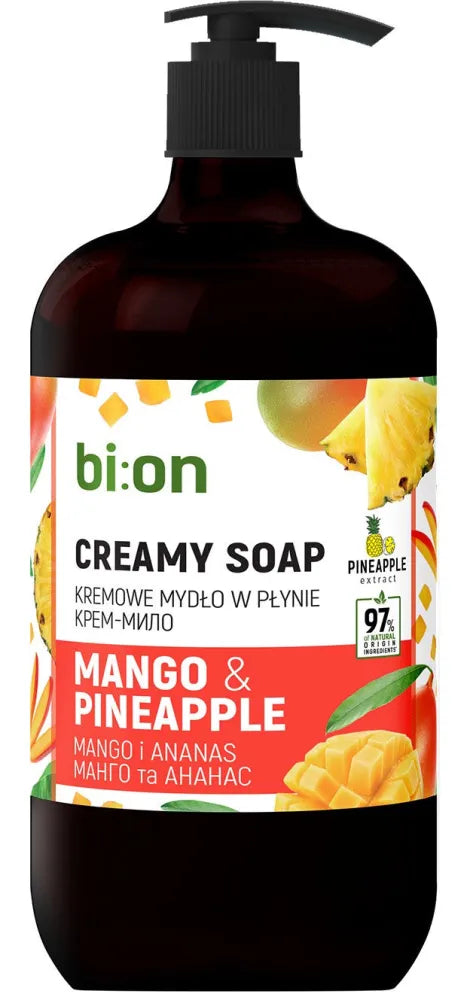 BIO NATURELL Creamy liquid soap with pump Mango and Pineapple 946 ml - Higiena