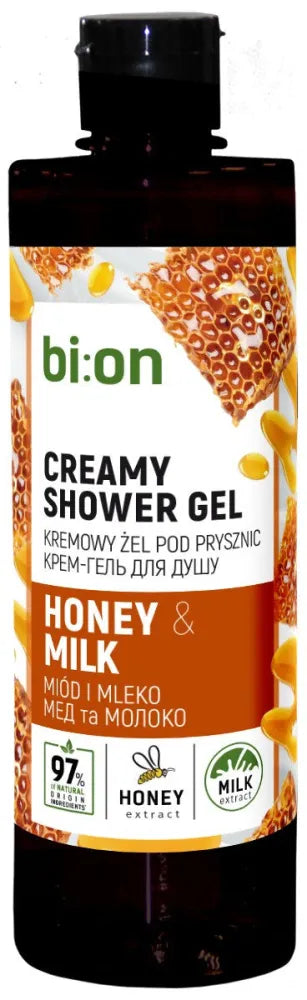 BIO NATURELL Honey and Milk Cream Shower Gel 473 ml - Kosmetika