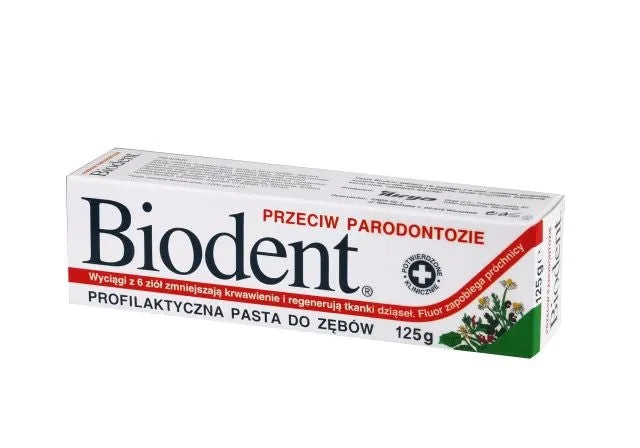 Biodent dantų pasta prieš periodontitą 125g - Kosmetika