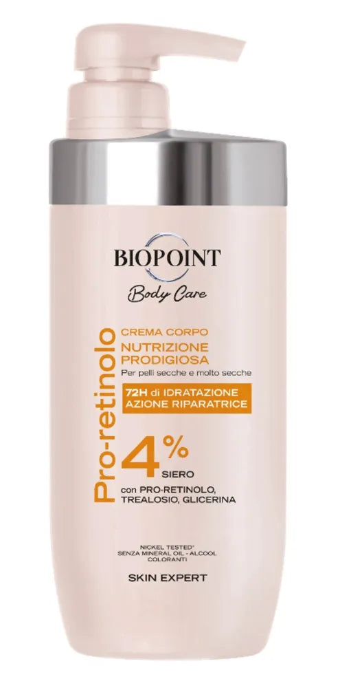BIOPOINT Kūno priežiūra Drėkinamasis kremas su 4 % retinoliu 500 ml - Kosmetika