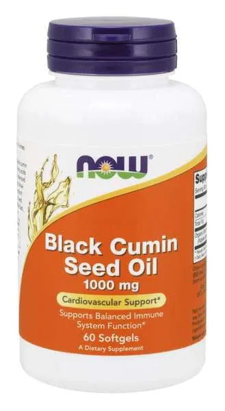Black Cumin Seed Oil - 60 softgels - NOW Foods - Papildai