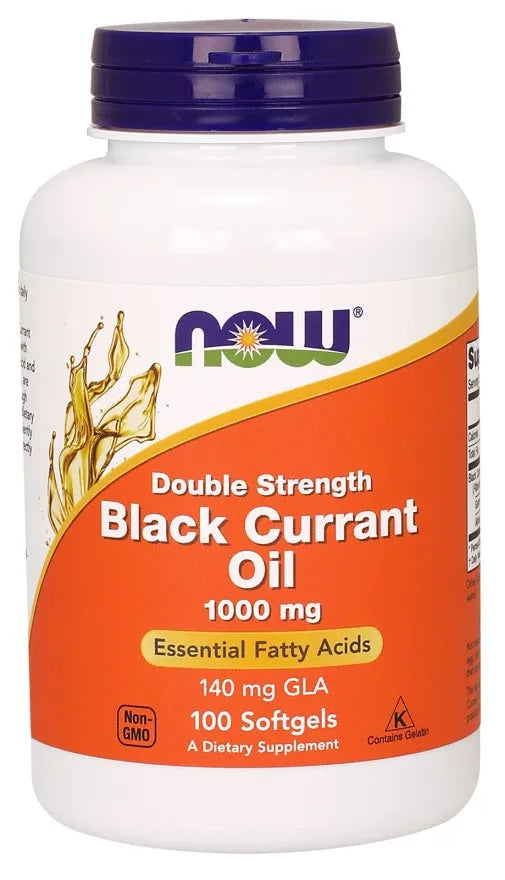Black Currant Oil 1000mg - 100 softgels - NOW Foods - Papildai