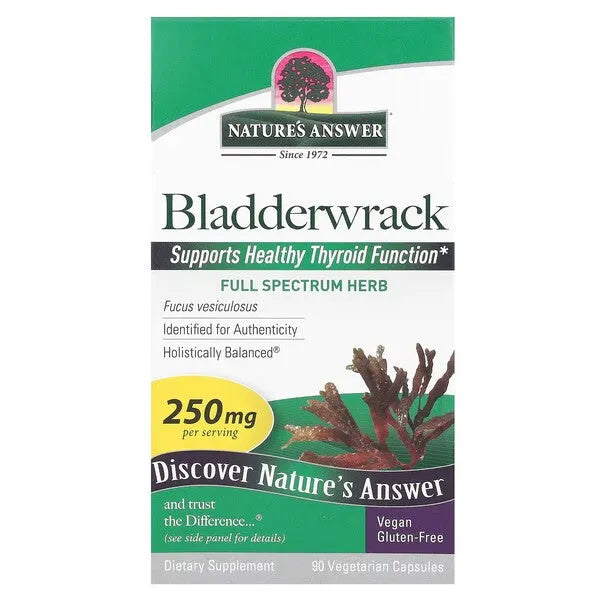 Bladderwrack 250mg - 90 vcaps - Nature’s Answer - Papildai