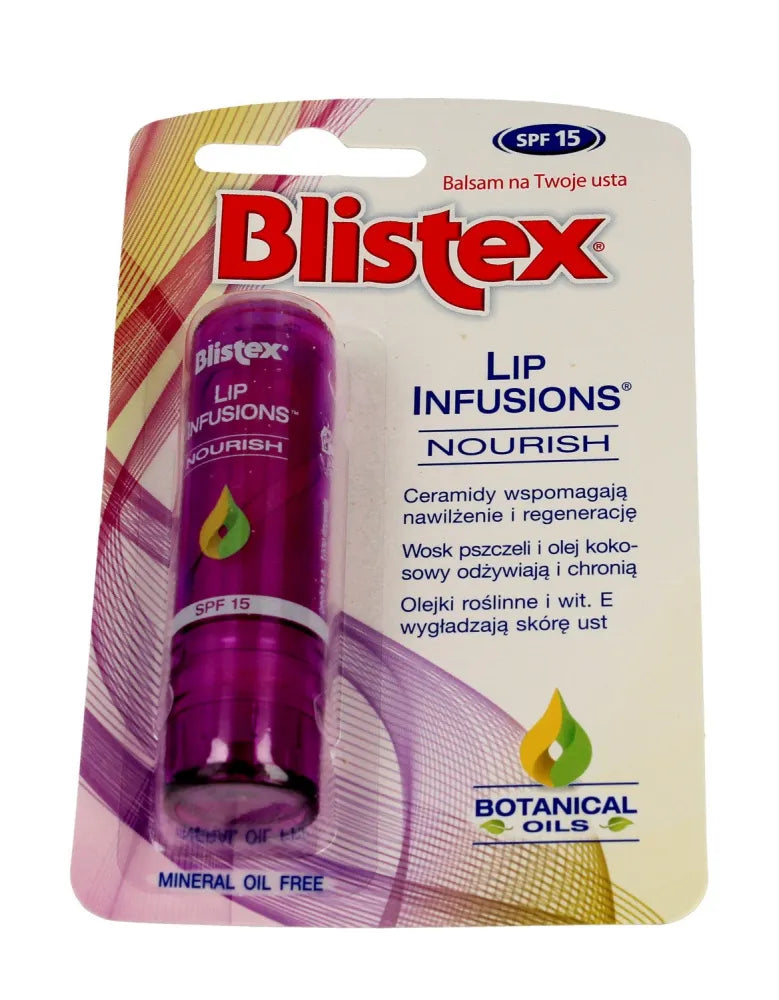 Blistex Lip Infusions Maistingas Lūpų Balsamas SPF15 3.7g - Kosmetika
