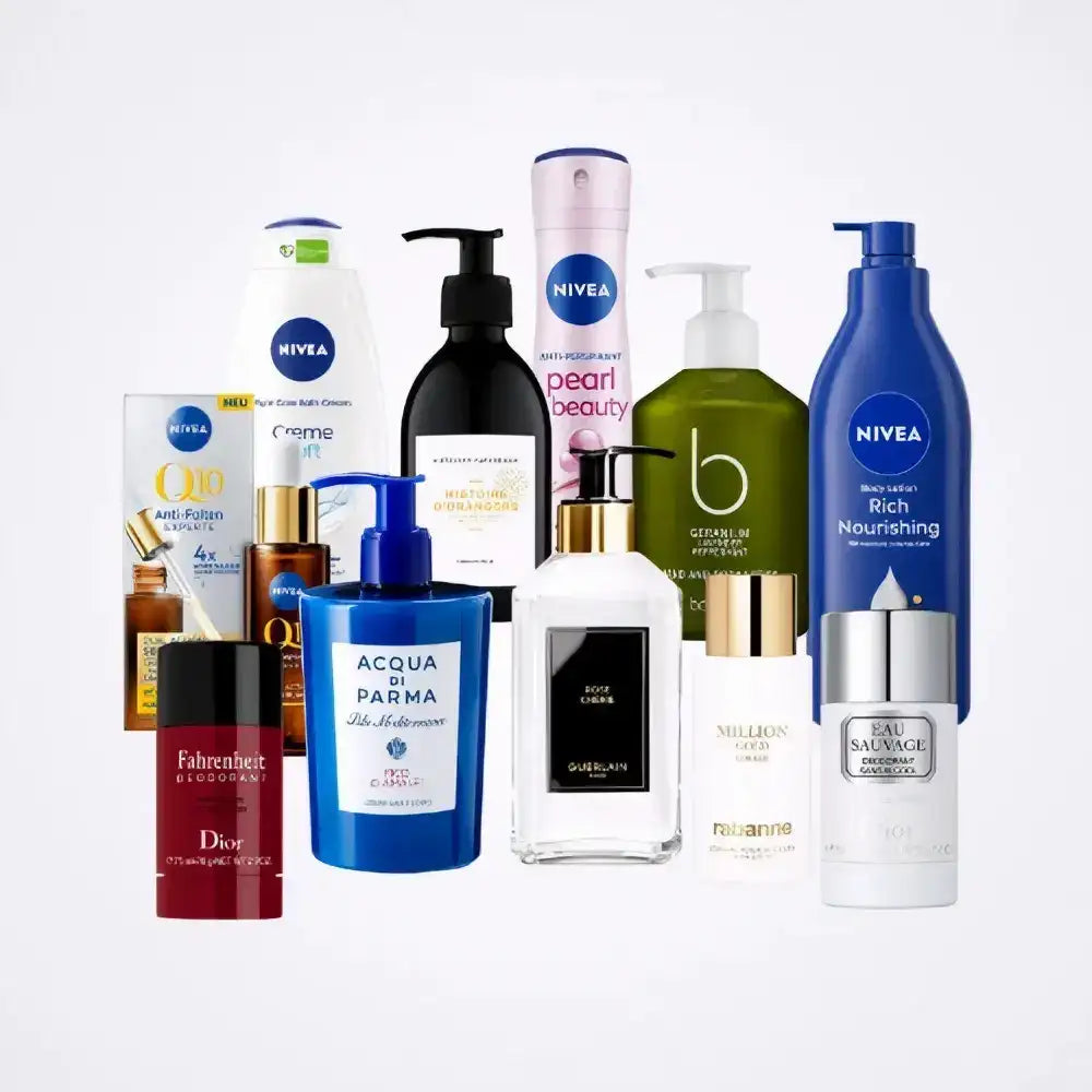 Blue pump bottle of acqua di parma fragrance