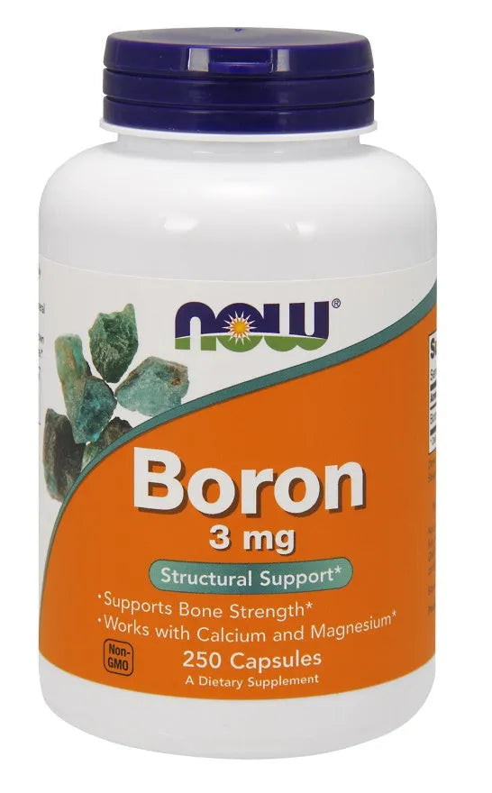 Boron 3mg - 250 caps - NOW Foods - Papildai