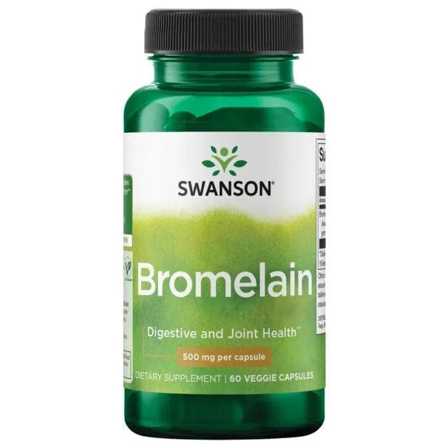 Bromelain - 500 mg - N60 - Bromelainas - Swanson - Papildai