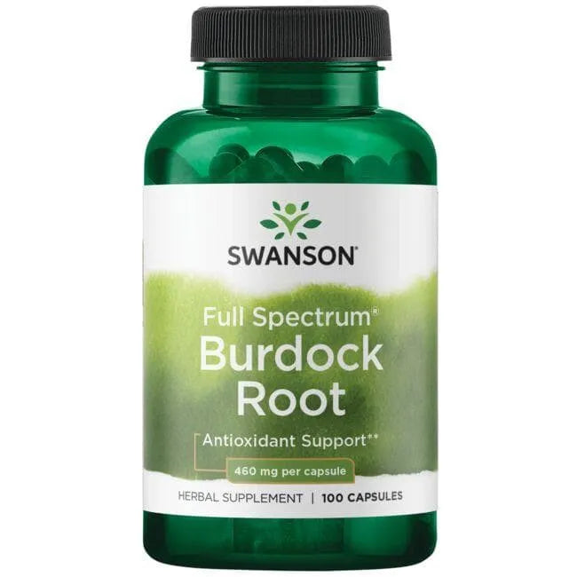 Burdock Root - Dobilų šaknys - 460 mg - N100 - Swanson - Papildai