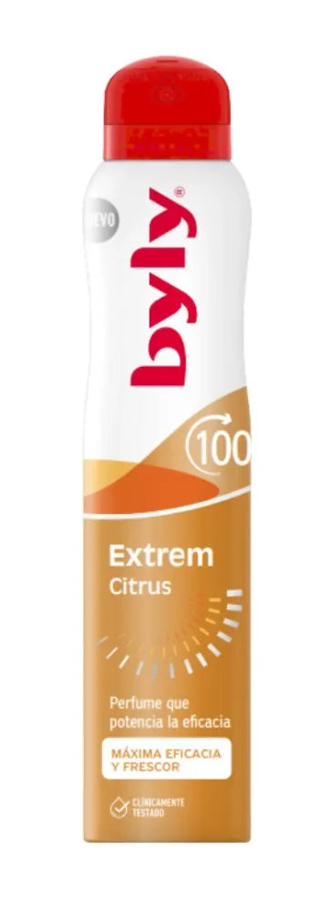 BYLY Extrem Citrus Antiperspirant Spray 200 ml - Kosmetika