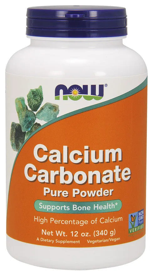 Calcium Carbonate Pure Powder - 340g - NOW Foods - Papildai