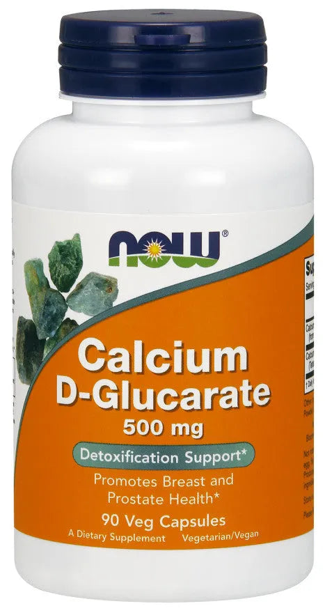 Calcium D-Glucarate 500mg - 90 vcaps - NOW Foods - Papildai