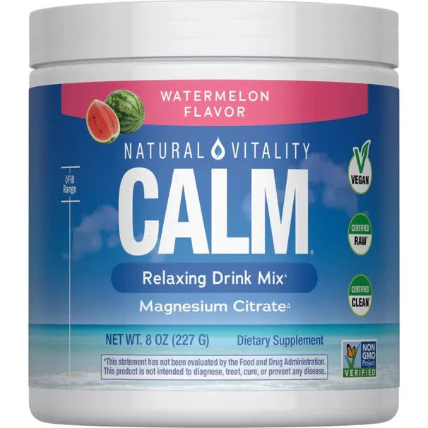 Calm Magnesium Powder Watermelon - 227g - Natural Vitality - Papildai
