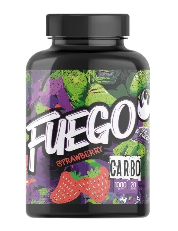 Carbo Strawberry - 1000g - Fuego - Sporto papildai