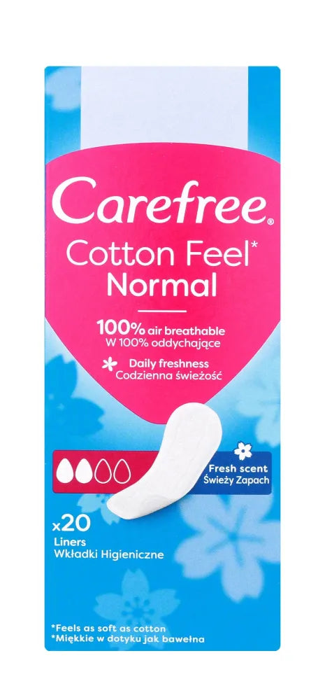 Carefree Cotton Fresh Sanitary Pads 1 pakelis - 20 vnt. - Kosmetika