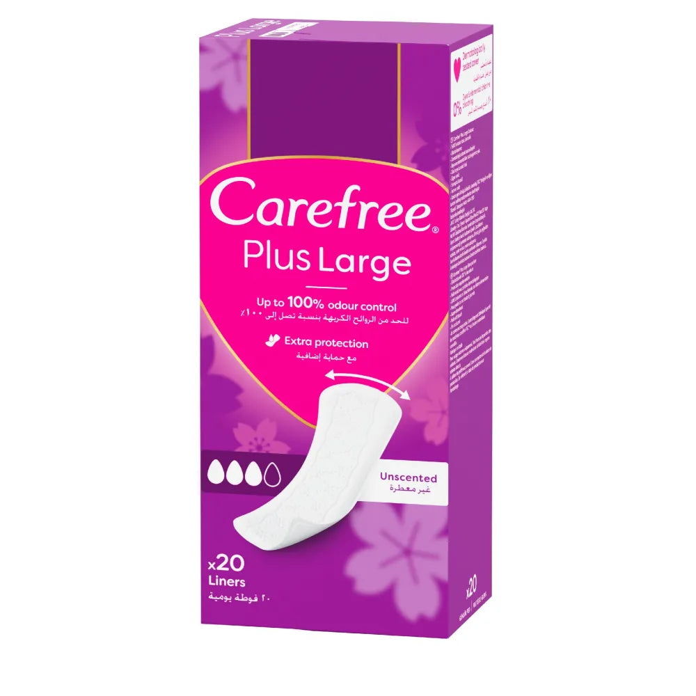 CAREFREE Plus Long higieniniai paketai 20 vnt. - Kosmetika
