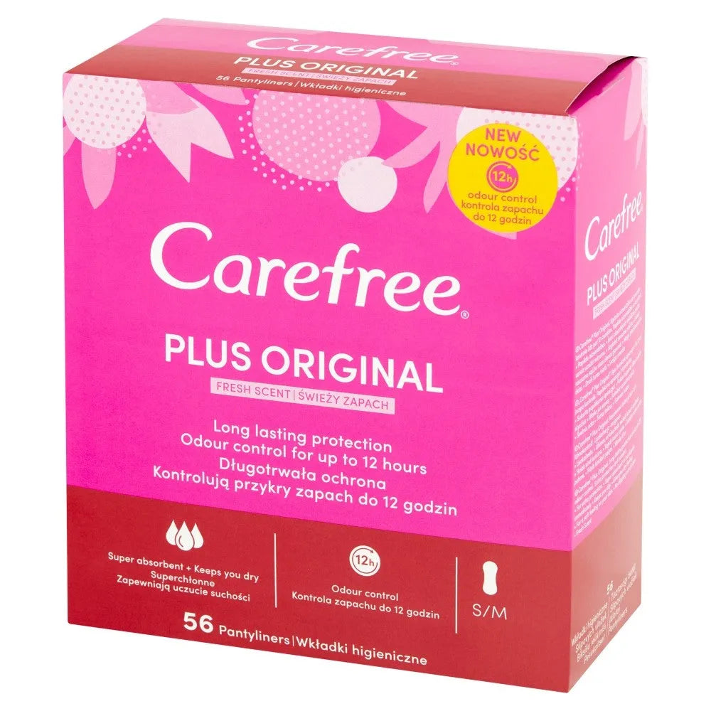 Carefree Plus Original Fresh Scent sanitary pads - 1op.-56pcs - Higiena