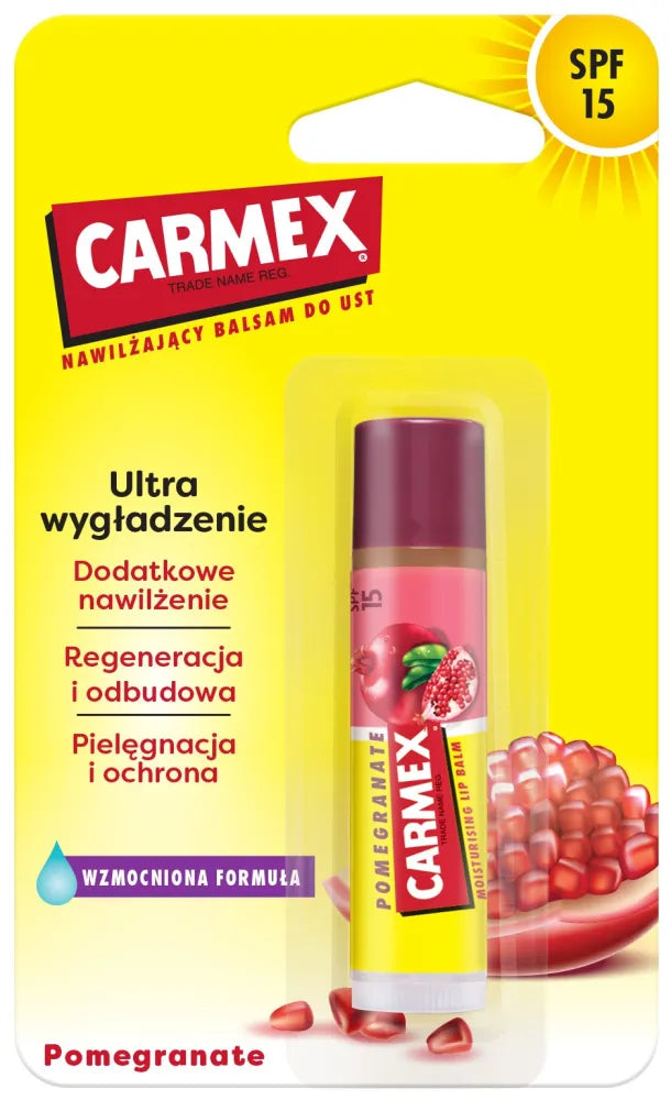 Carmex Protective lūpų balzamas Pomegranate 4.25g - Kosmetika