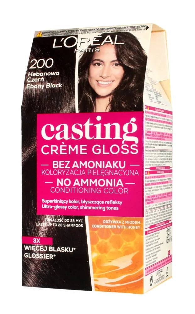 Casting Creme Gloss Dažymo kremas Nr. 200 Juodas 1 vnt. - Kosmetika