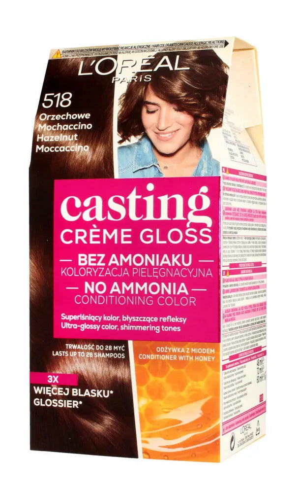 Casting Creme Gloss Dažymo kremas Nr. 518 Lazdyno riešutų mochaccino 1 vnt. - Kosmetika