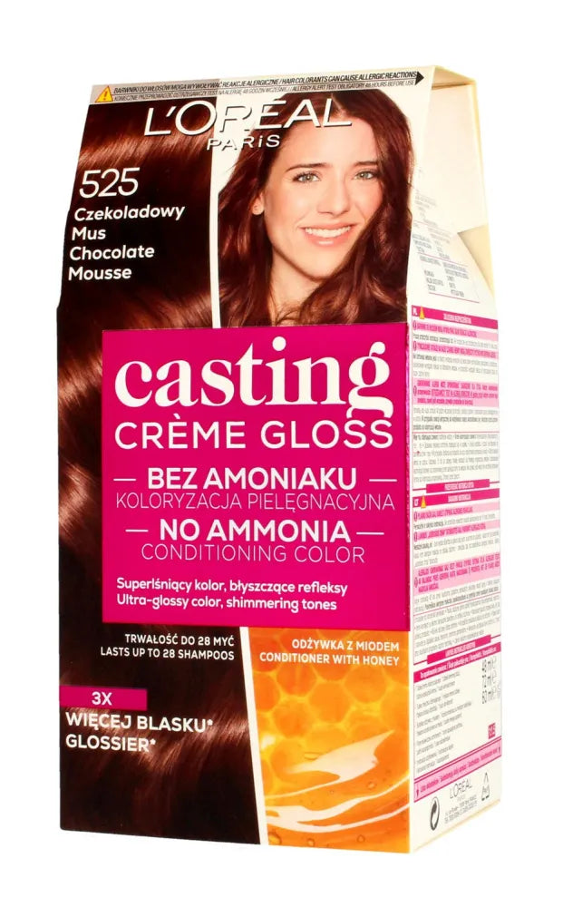 Casting Creme Gloss Dažymo kremas Nr. 525 Šokolado putėsių 1 vnt. - Kosmetika