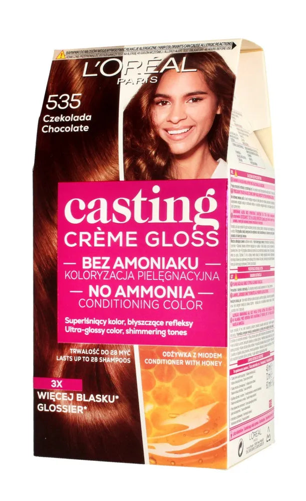 Casting Creme Gloss Dažymo kremas Nr. 535 Šokoladas 1 vnt. - Kosmetika