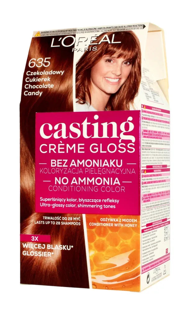 Casting Creme Gloss Dažymo kremas Nr. 635 Šokolado saldainiai 1 vnt. - Kosmetika