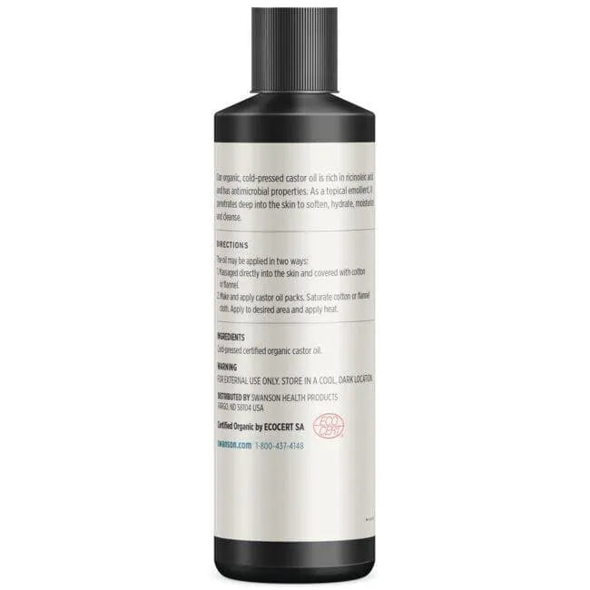 Castor Oil - Drėkinantis ricinos aliejus odai - 473 ml - Swanson - Kosmetika