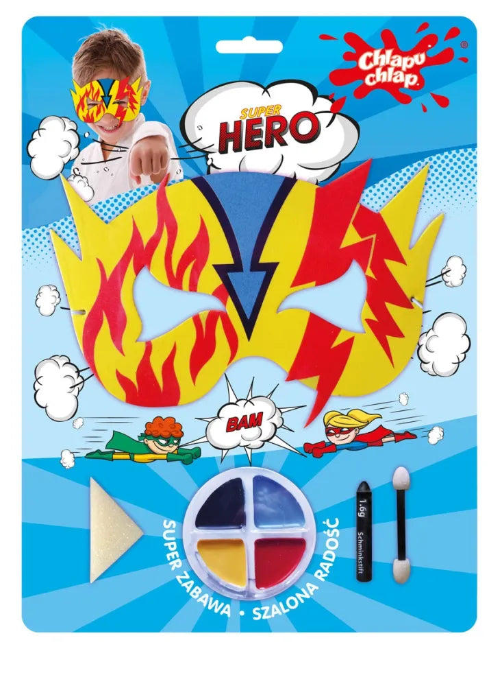 CHLAPU CHLAP KIT for creative play - SUPER HERO mask. - Vaikui ir mamai