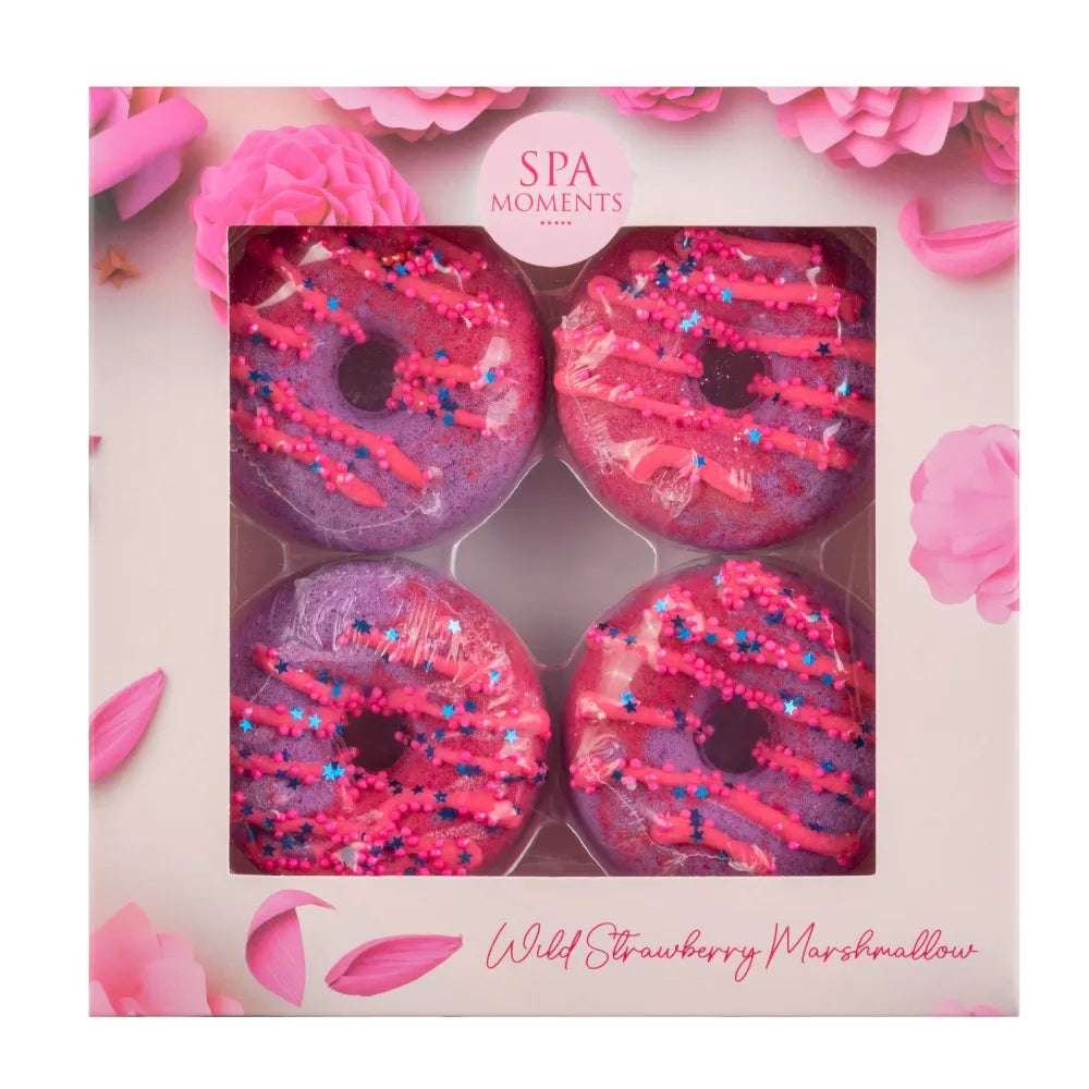 CHLAPU CHLAP Spa Moments Donut bath set with strawberry marshmallow scent 4 pcs. - Vaikui ir mamai
