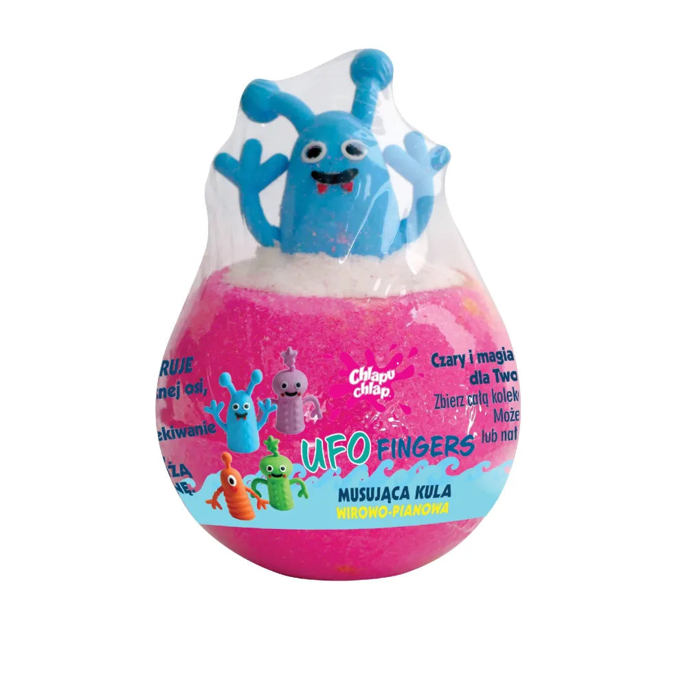CHLAPU CHLAP Vortex Foamy Sparkling Bath Ball Ufo Fingers - raspberry marshmallow scent - Kosmetika