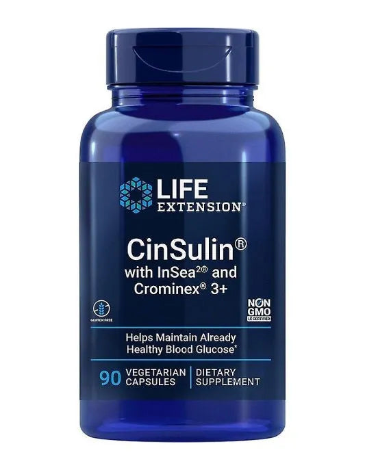 CinSulin with InSea2 & Crominex 3+ - 90 vcaps - Life Extension - Papildai