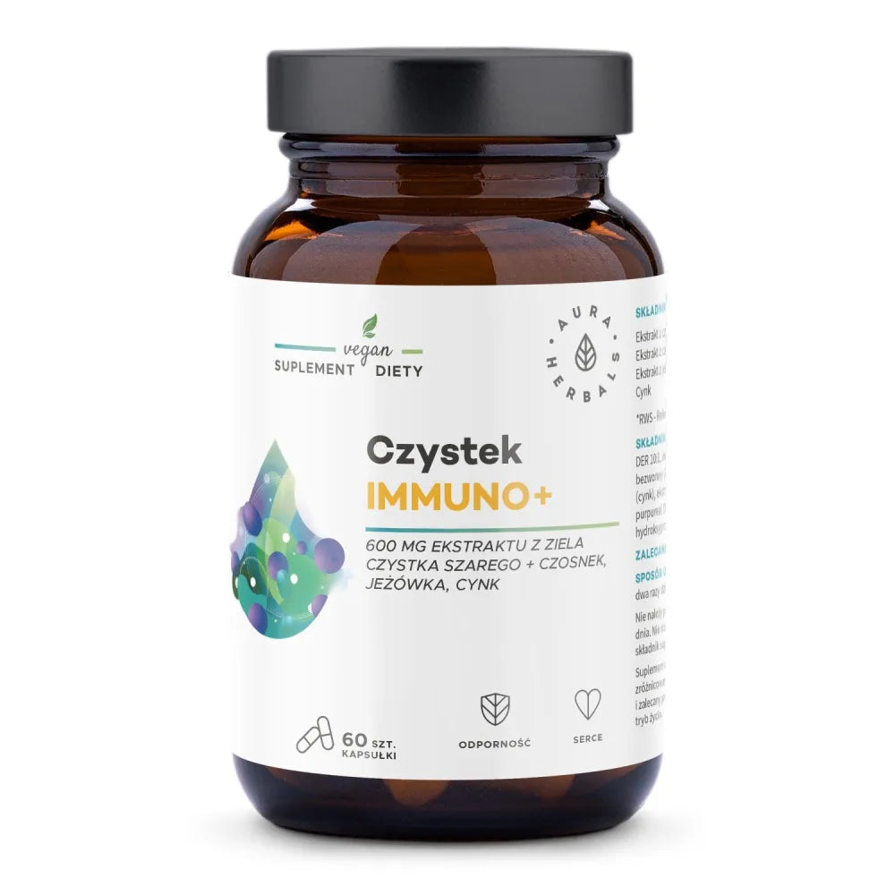 Cistus Immuno+ 60 kapsulių - AURA HERBALS - Papildai